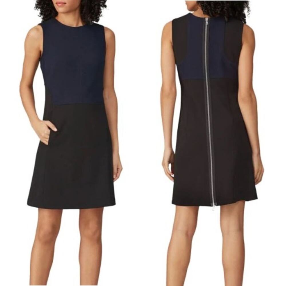 KaufmanFranco Collective Zip Up Colorblock Mini Sheath Dress Women's Size 4